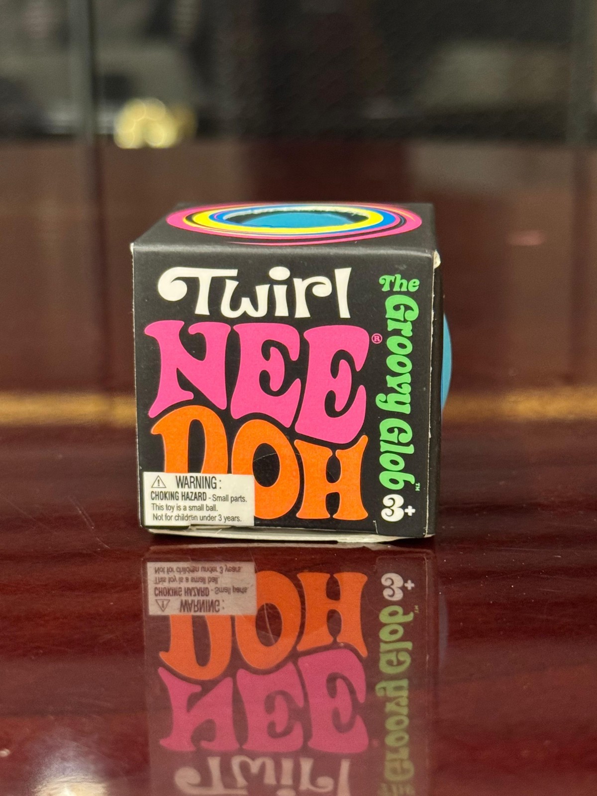 Authentic – Needoh Groovy Globe Mini Squishy Fidget Toy BLUE – US Seller