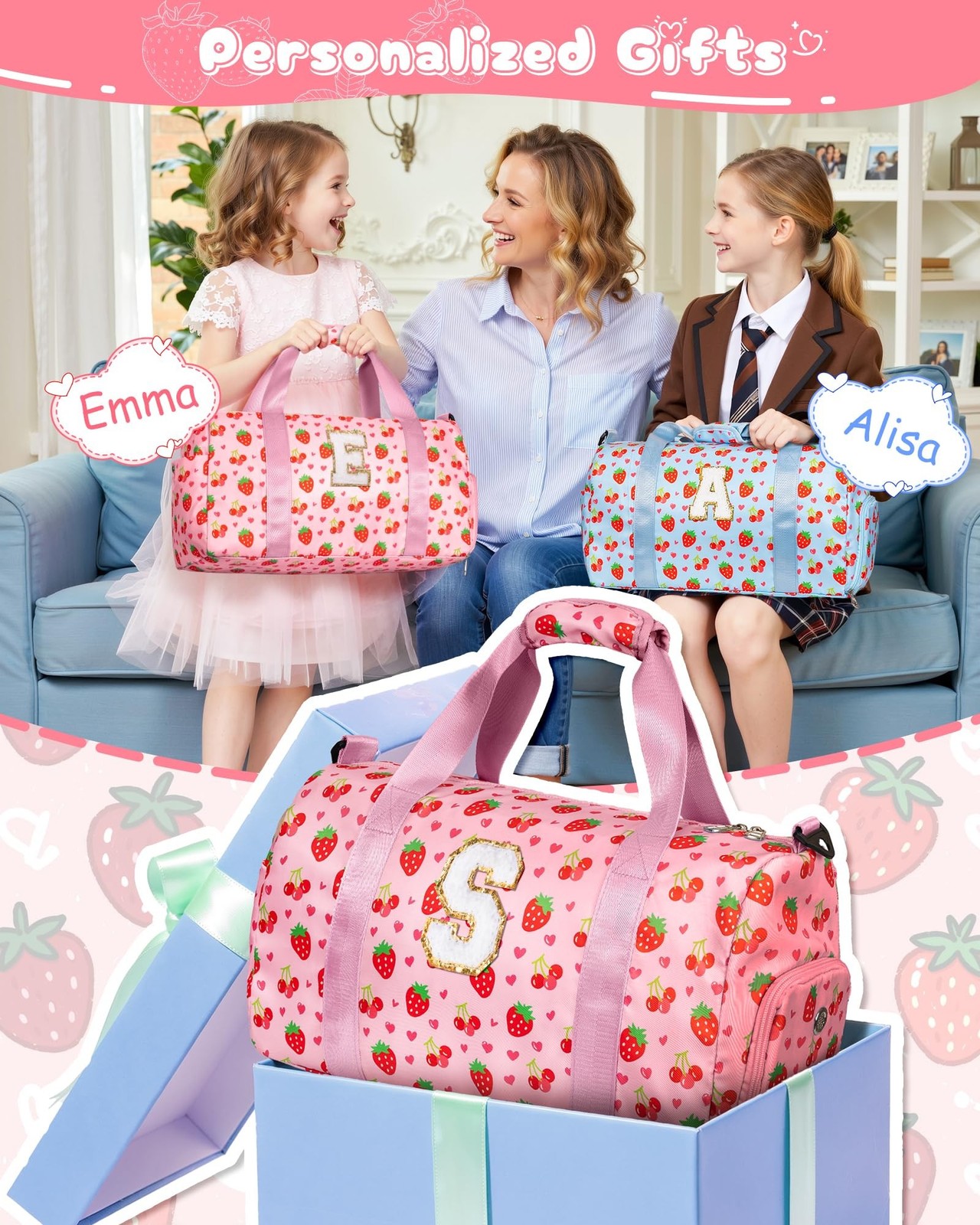 Elilier Dance Bag – Gifts for 3 4 5 6 7 8 9 10 11 12 Year Old Girl, Birthday …