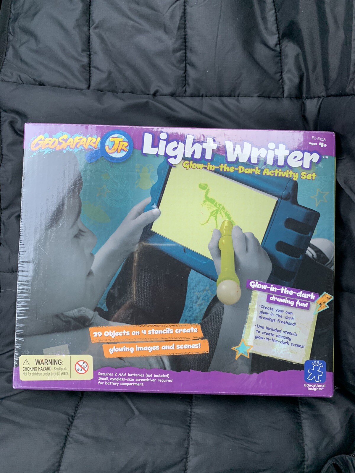 GeoSafari Jr. Light Writer Glow-in-the-Dark Activity Set Sealed Brand New