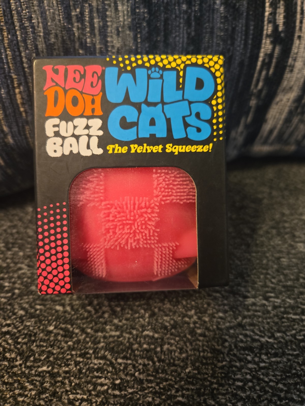 RARE Pink Fuzz Ball Wild Cats Needoh Pink Plush