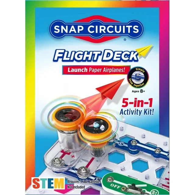 SNAP CIRCUITS SCFLTKIT – FLIGHT DECK – 6 STEM PROJECTS – AUTHORIZED DISTRIBUTOR