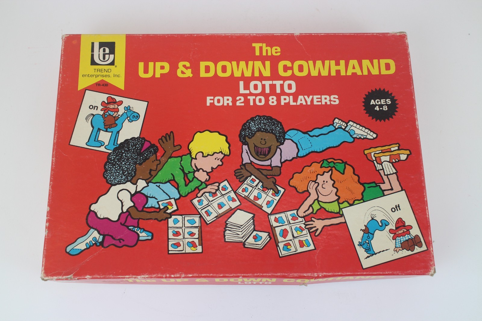 Up & Down Cowhand Lotto Board Game 1978 COMPLETE Trend Enterprises T-430 Vintage