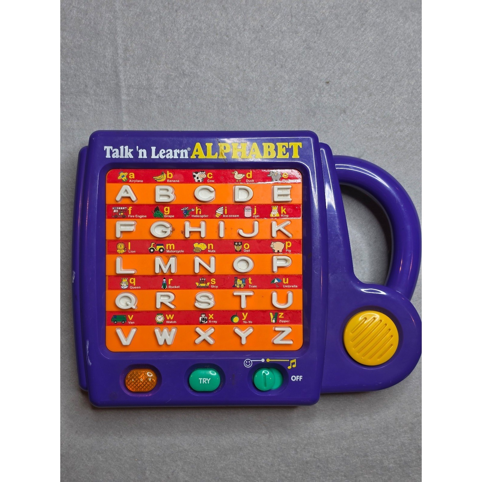 Vintage Scientific Toys Talk ‘n Learn Alphabet Interactive Toy Purple Portable