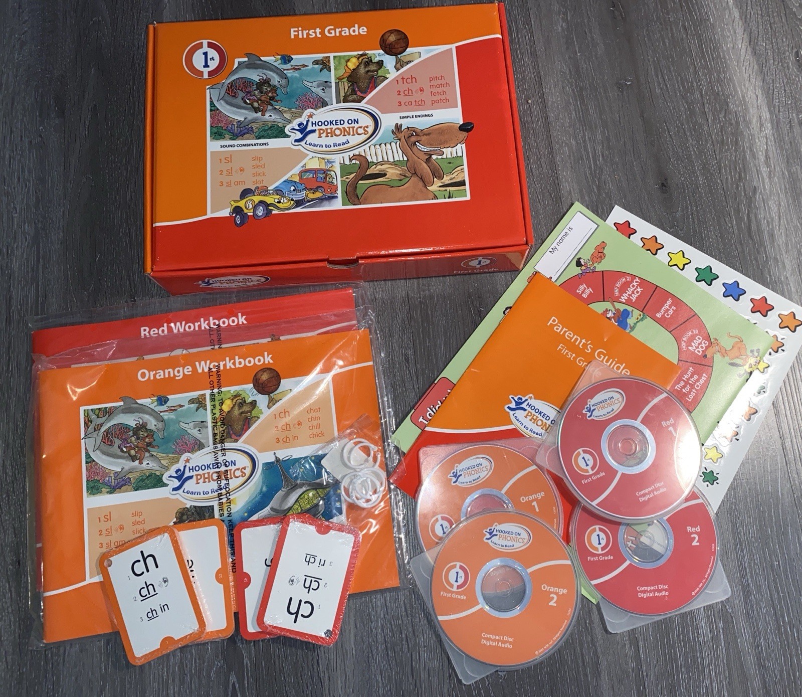 Hooked On Phonics Learn To Read Ages 4-8 K-2nd Grade Reading Program Set