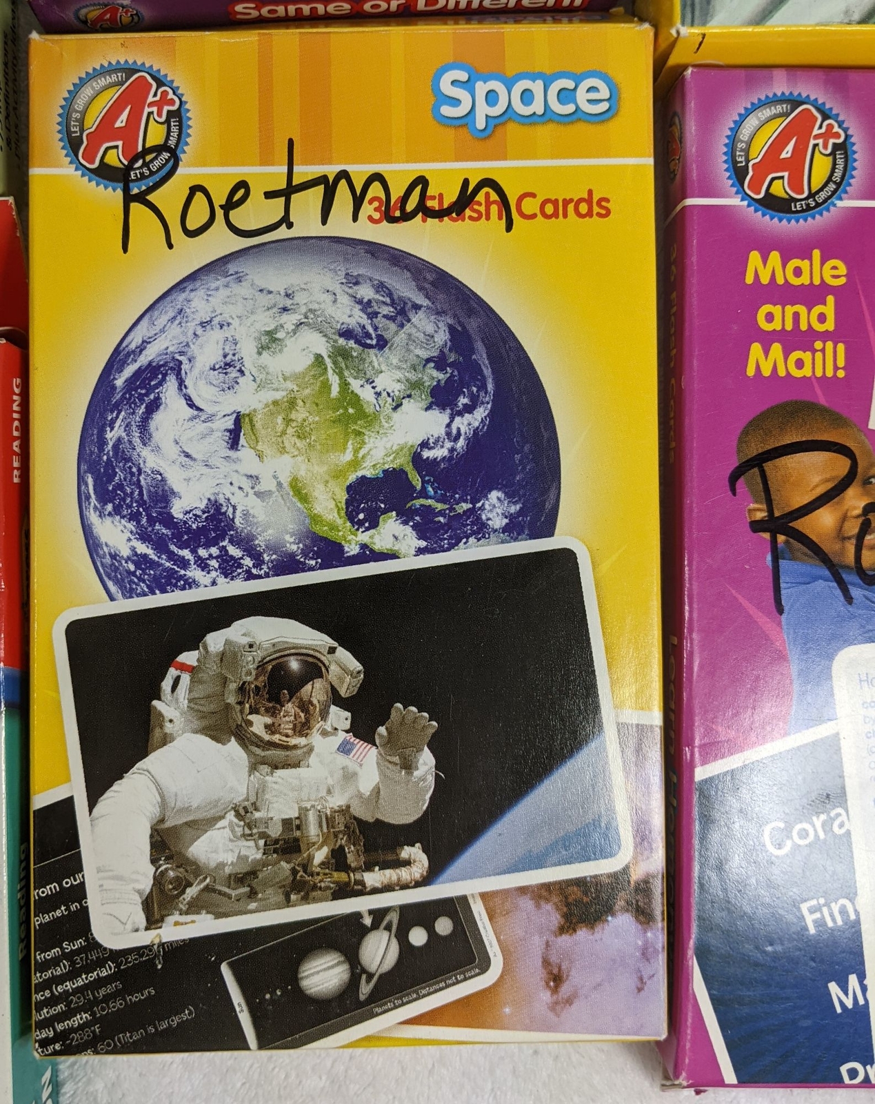 Elementary School Level Flashcard Sets Boxes Games Science Grammar Lot of 12