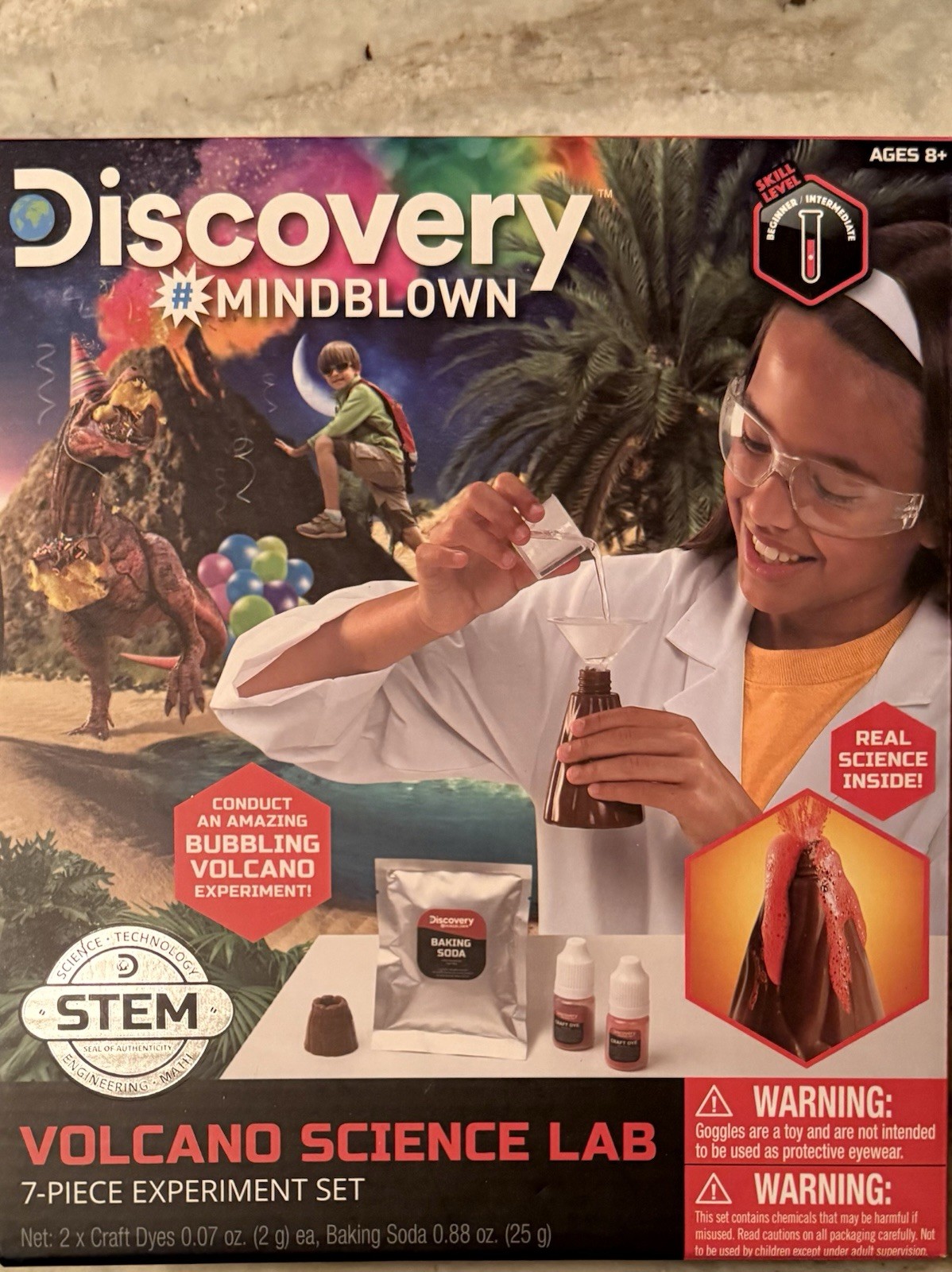 Discovery Mindblown VOLCANO Science Lab Hands On Experiment Set. NEW & Sealed