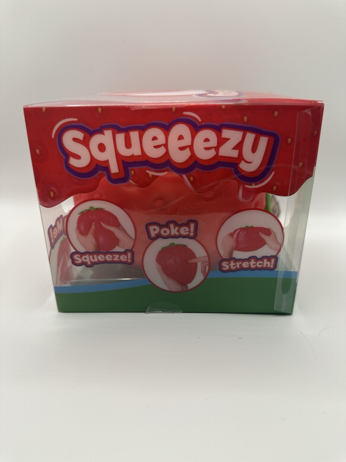 Squeezy Strawberry Squeeze Toy, Red, Kids Ages 4-7 & 8-11 Years