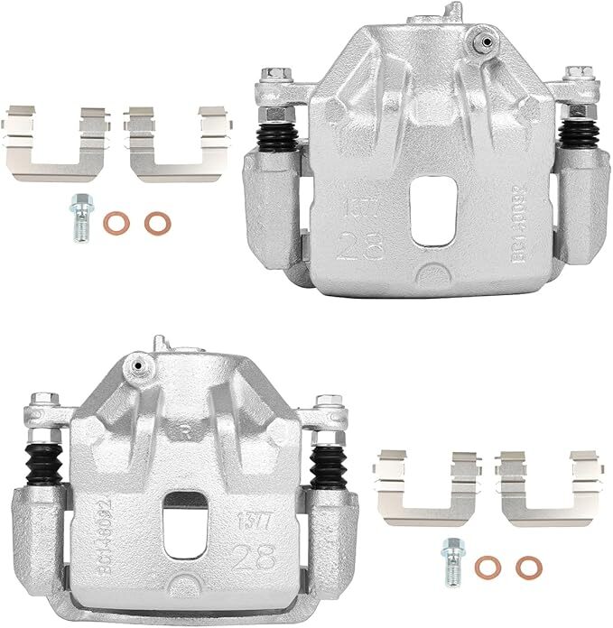 cciyu 19B2996 19B2997 Front Left & Right Brake Calipers with Bracket For Hyundai