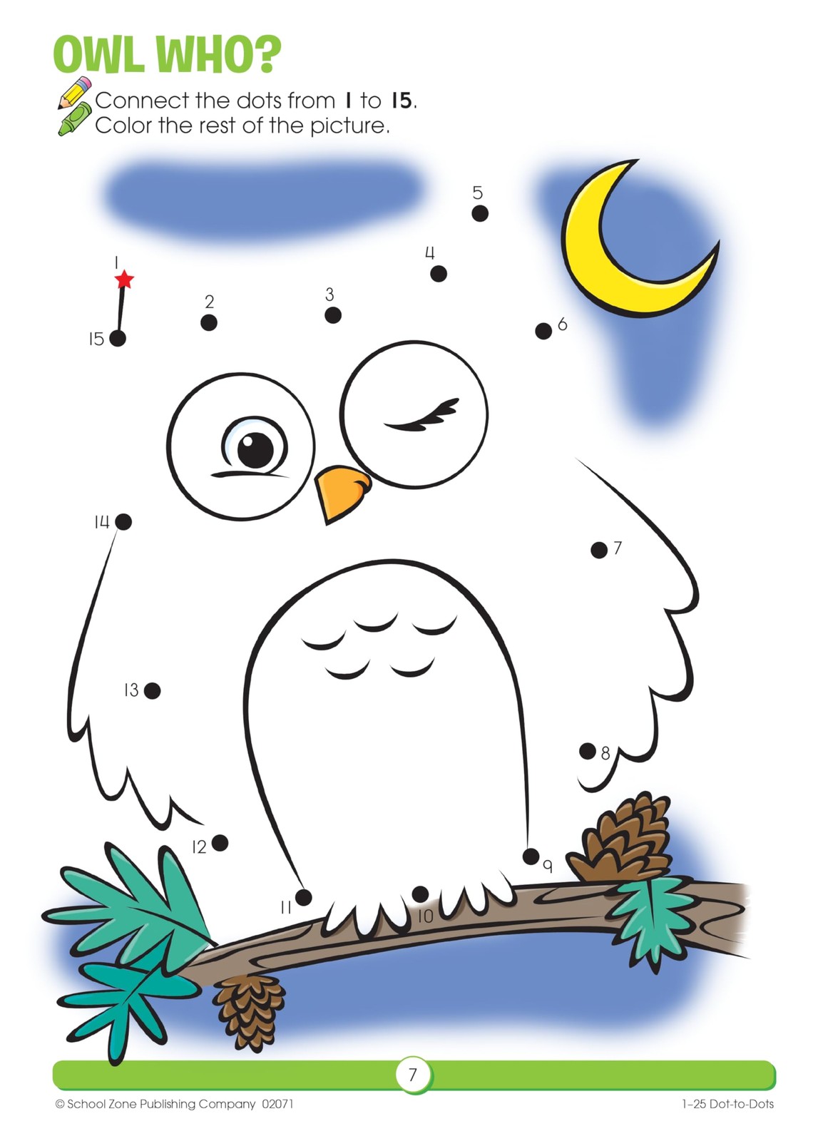 School Zone Numbers 1-25 Dot-to-Dots Workbook: 32 Pages, Preschool,…
