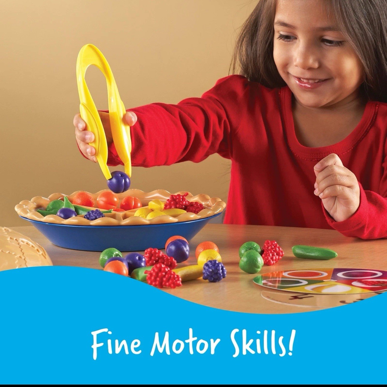 Learning Resources Super Sorting Pie, Fine Motor Toy, Play Food, Ages 3 and Up