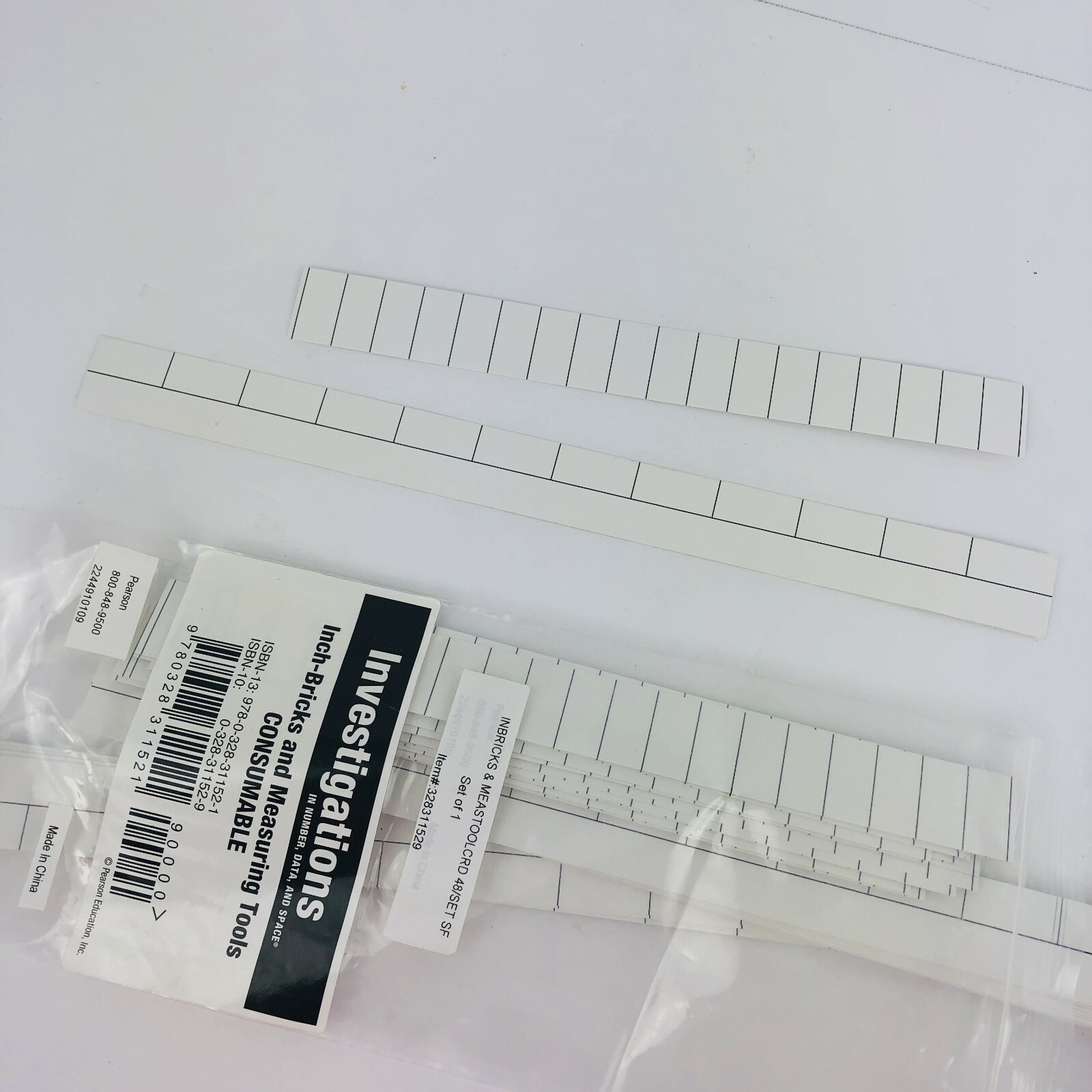 Inch Bricks Measuring Tools Teaching Aids Lot of 24 Inch Half Inch