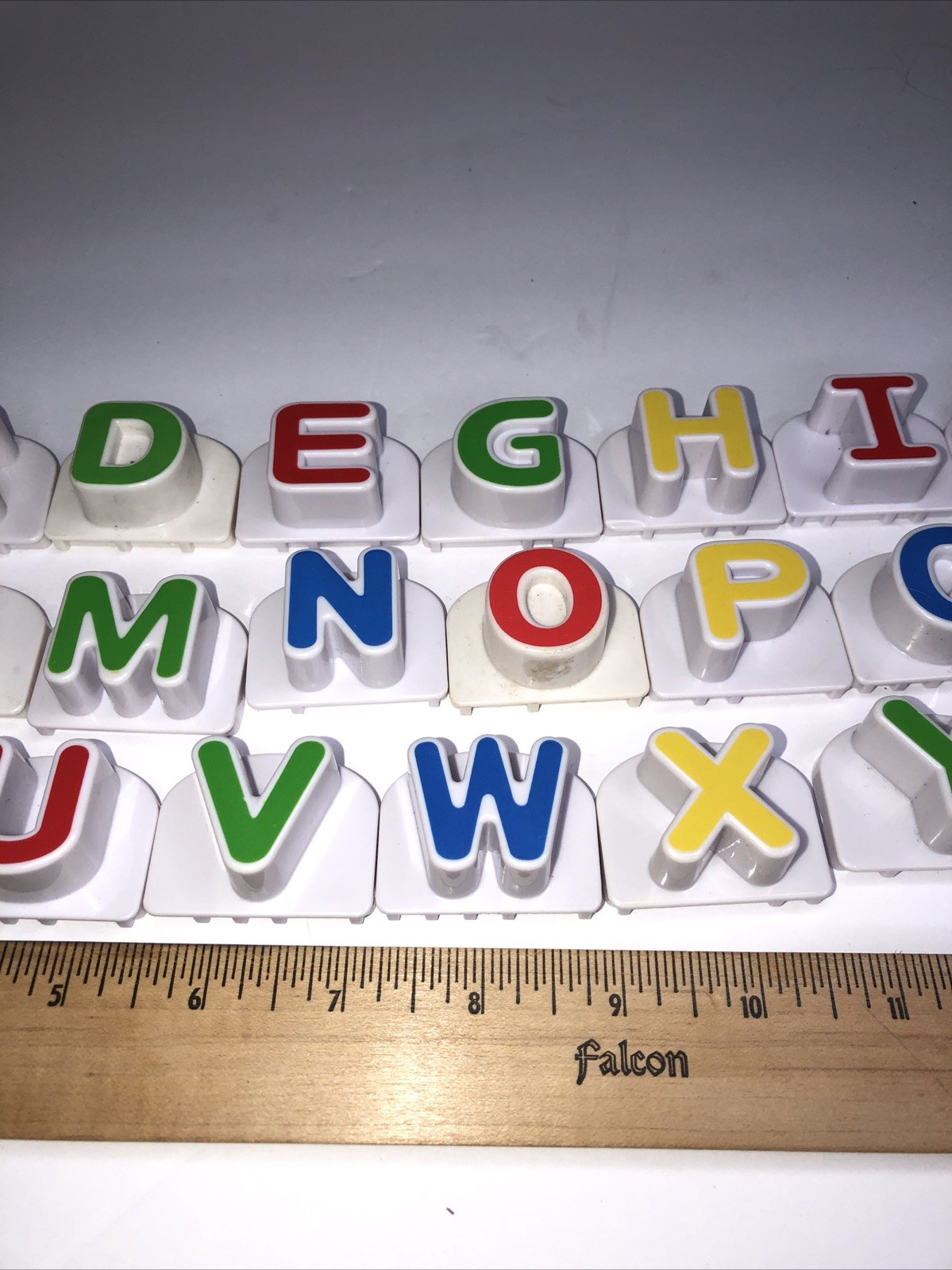Leap Frog Fridge Phonics Complete 26 Replacement Upper Case Letters 1 3/4 wide