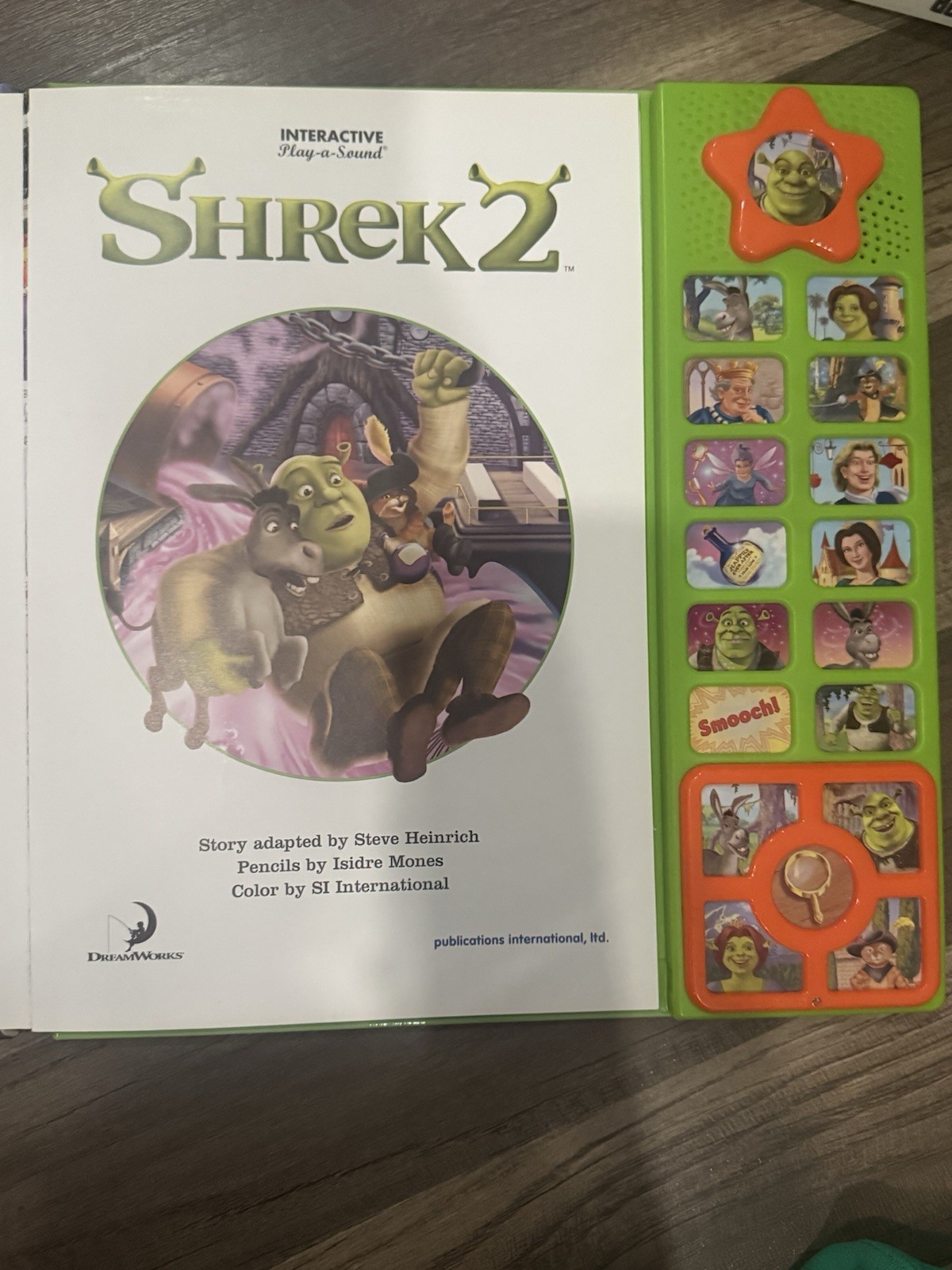 Rare Vintage Shrek 2 Publications International Ltd. Interactive Sound Book 2004