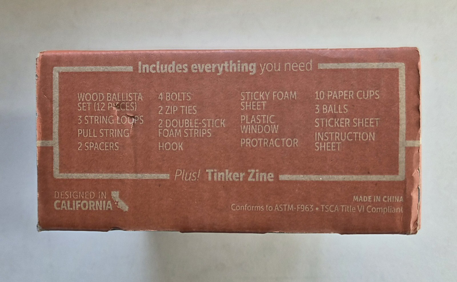 KiwiCo Tinker Crate “Make Your Own Ballista” Wooden STEM Kit – NEW/SEALED