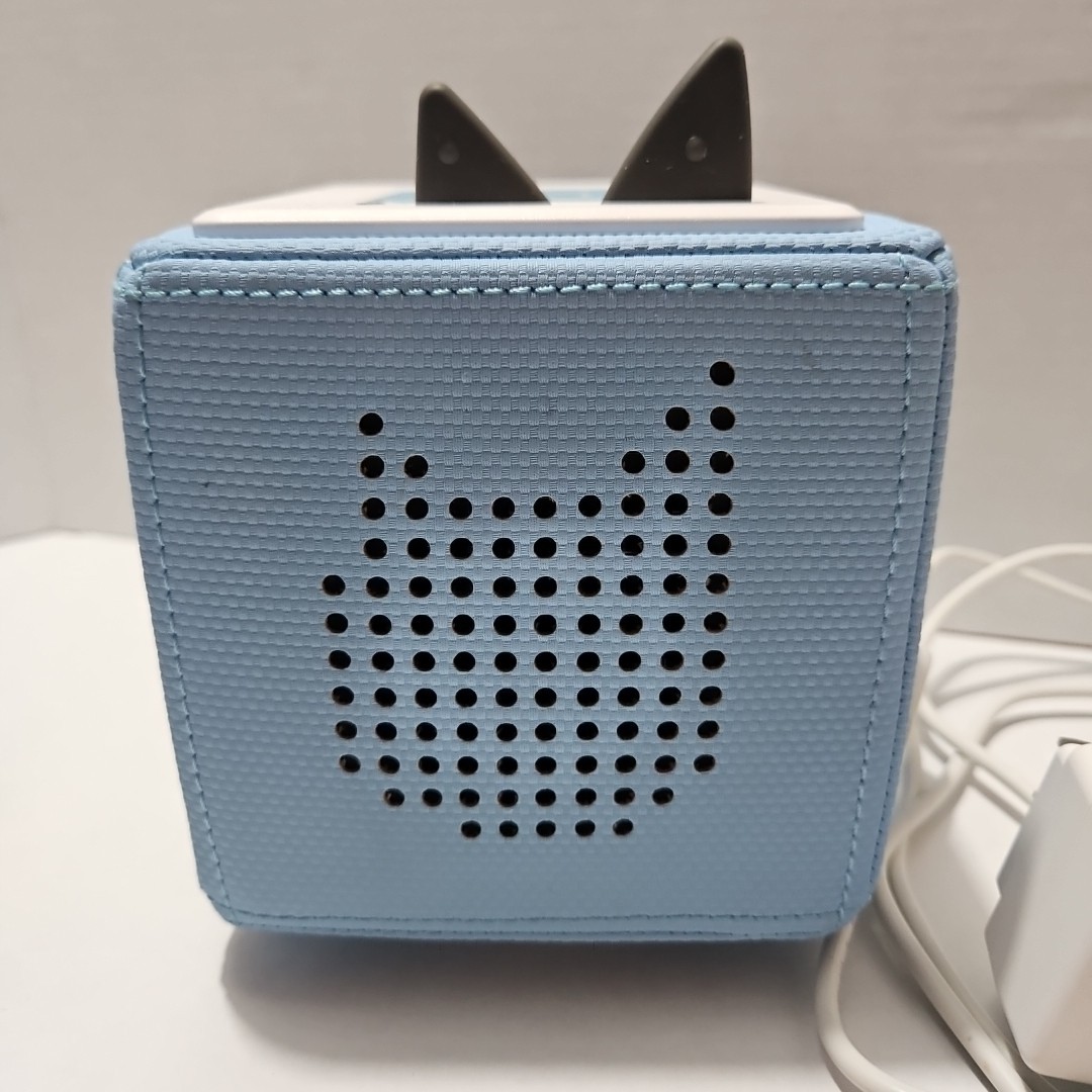 Toniebox Blue Audio Player for Kids Story Box Speaker Tested Working w/ Charger