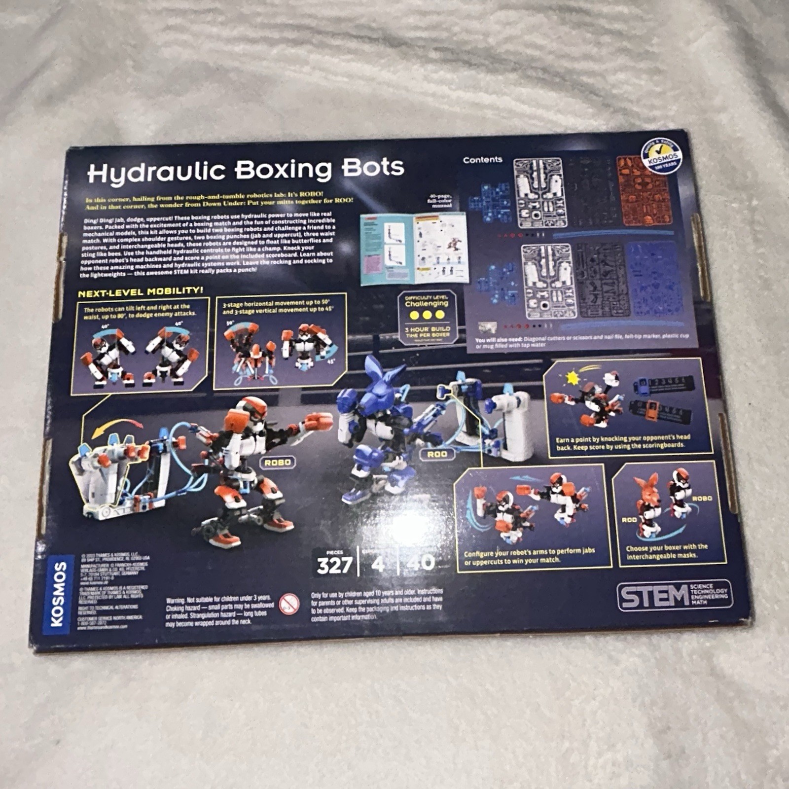 Thames Kosmos Hydraulic Boxing Robots Bots STEM Experiment Kit Science Engineer