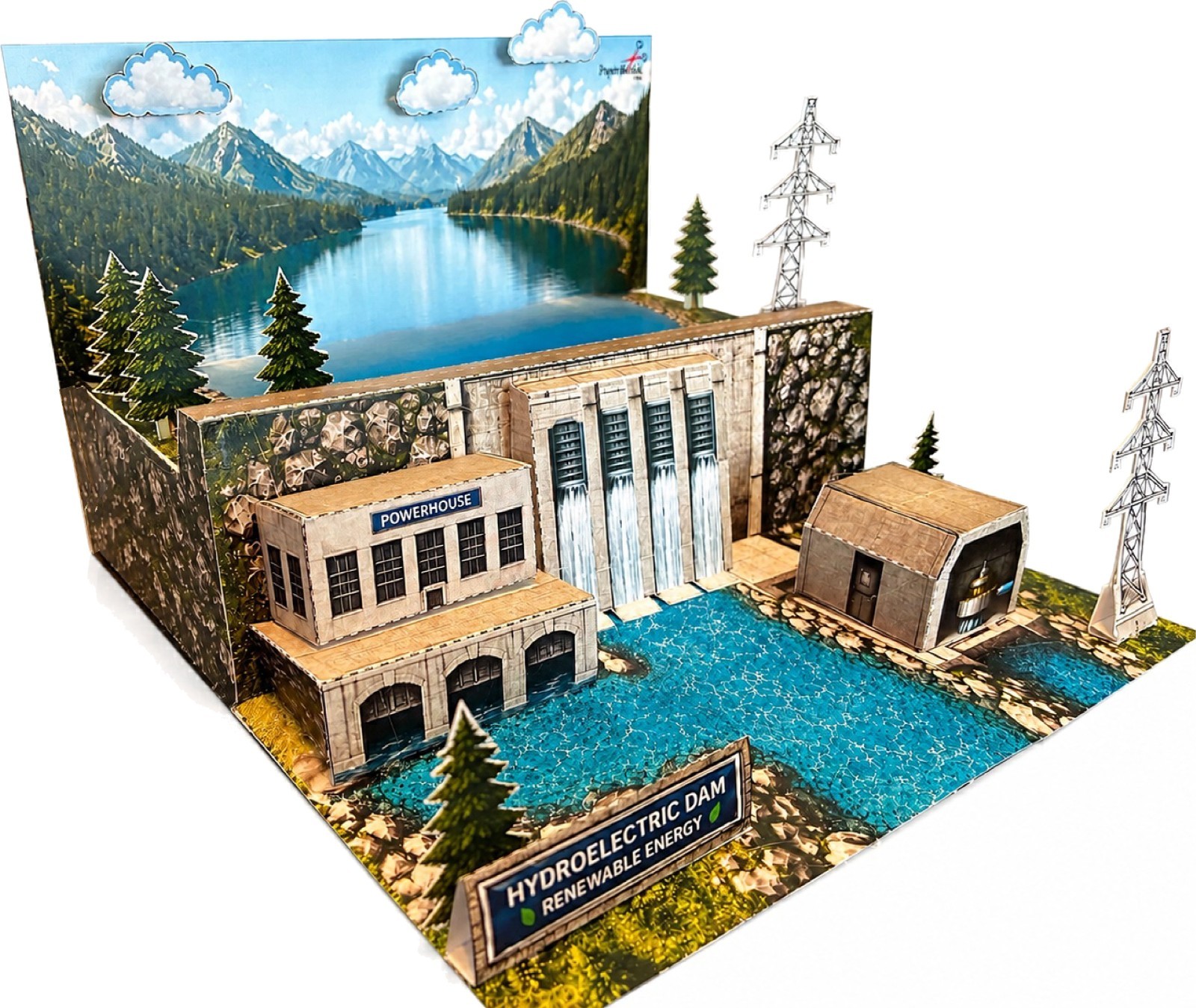 Hydro-Electric Renewable Energy Paper Model -Series