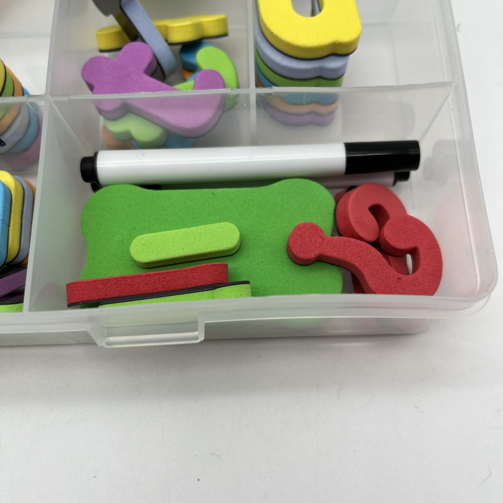 165 Pc Magnetic Lowercase Alphabet Letters Foam ABC Set Storage Case