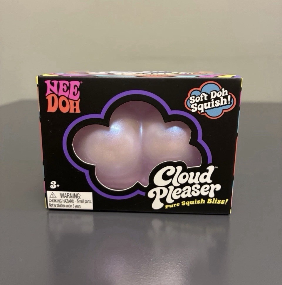 Nee Doh Cloud Pleaser Squishy, Purple, Rare, Authentic, Brand New-Unopened
