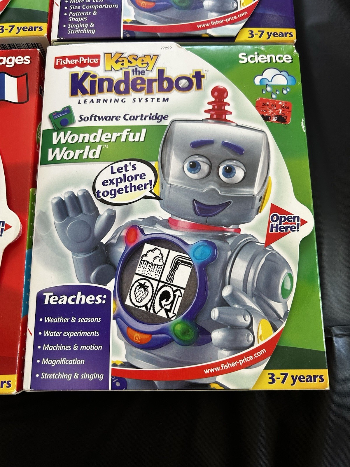 NEW Lot Fisher Price The Kinderbot Kasey Learning Robot Game Cartridges Software