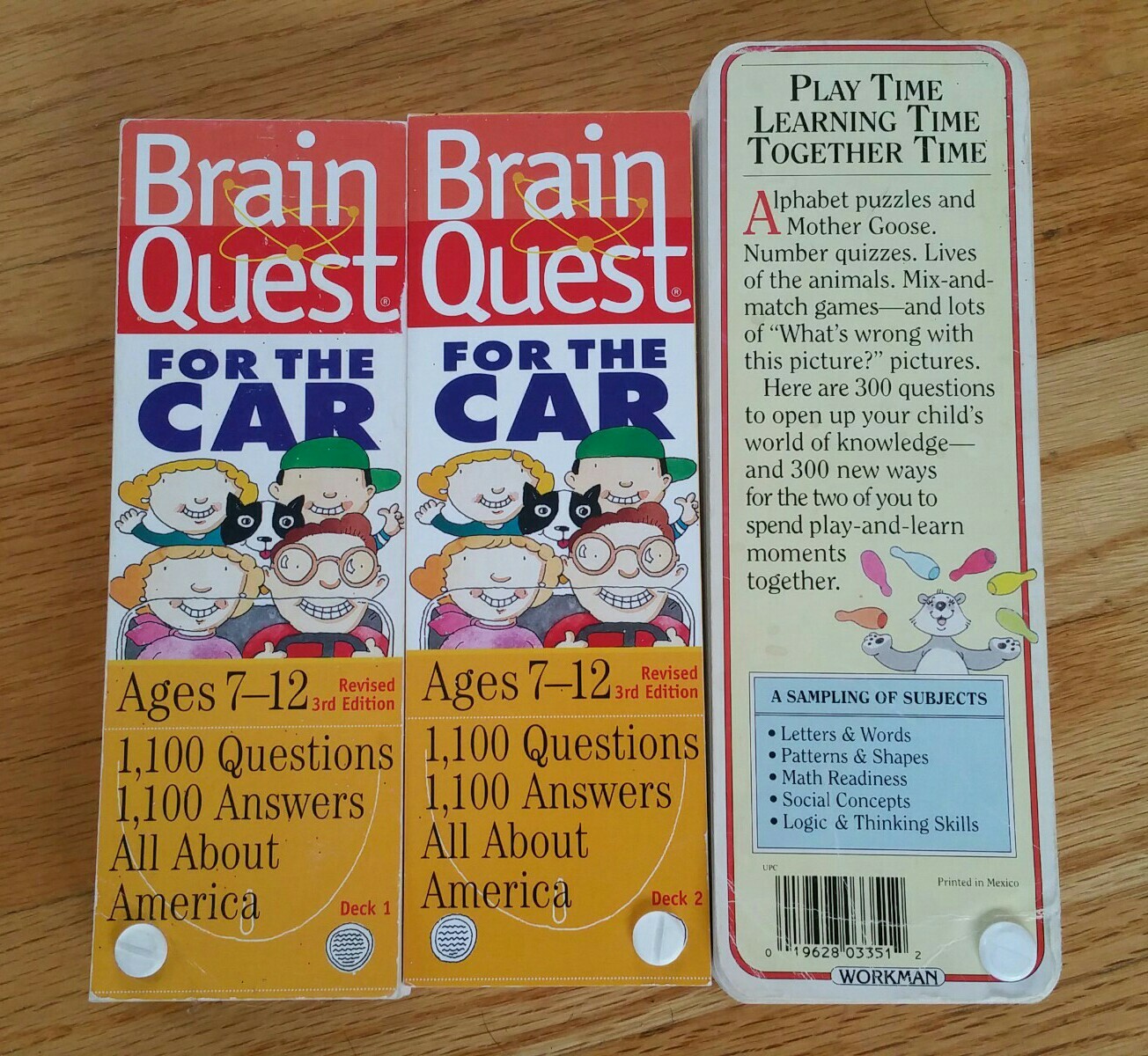 Brain Quest Extra For The Car Set Ages 7-12 All About America 3rd Edition plus