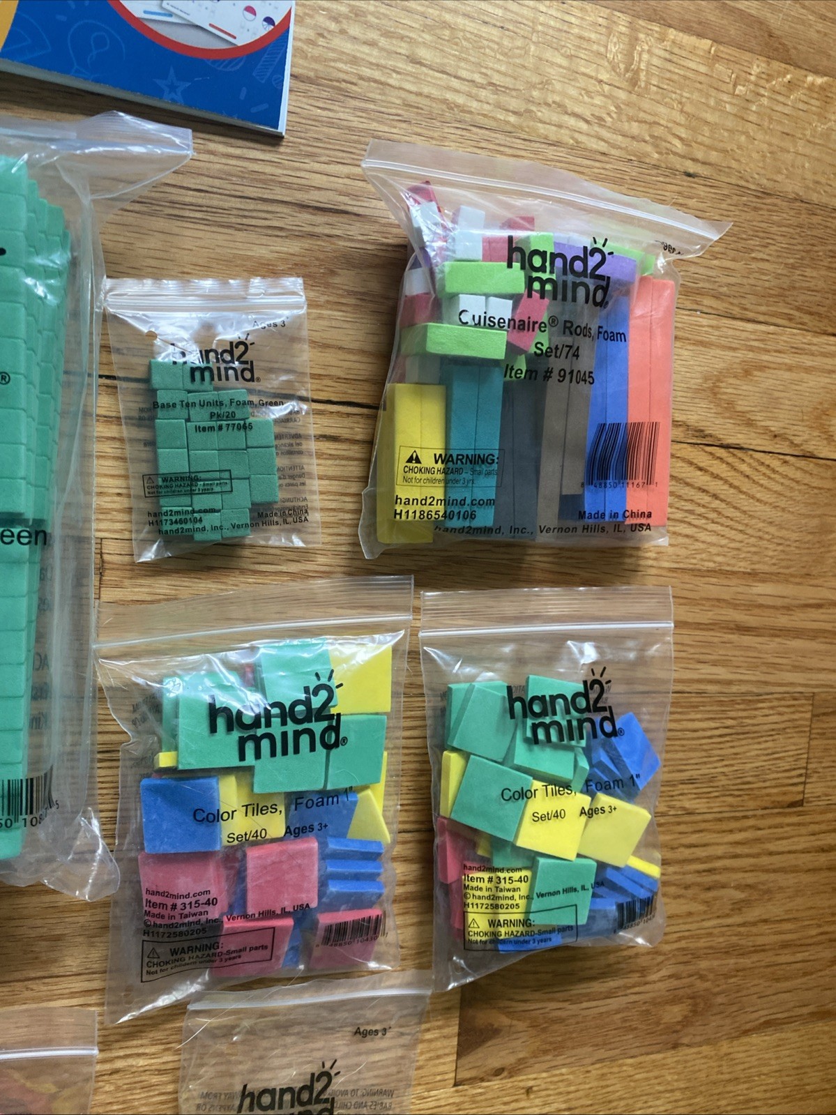 Hand 2 Mind Hands-on Standards Grade 4 Math Blocks Foam Brick Complete hand2mind