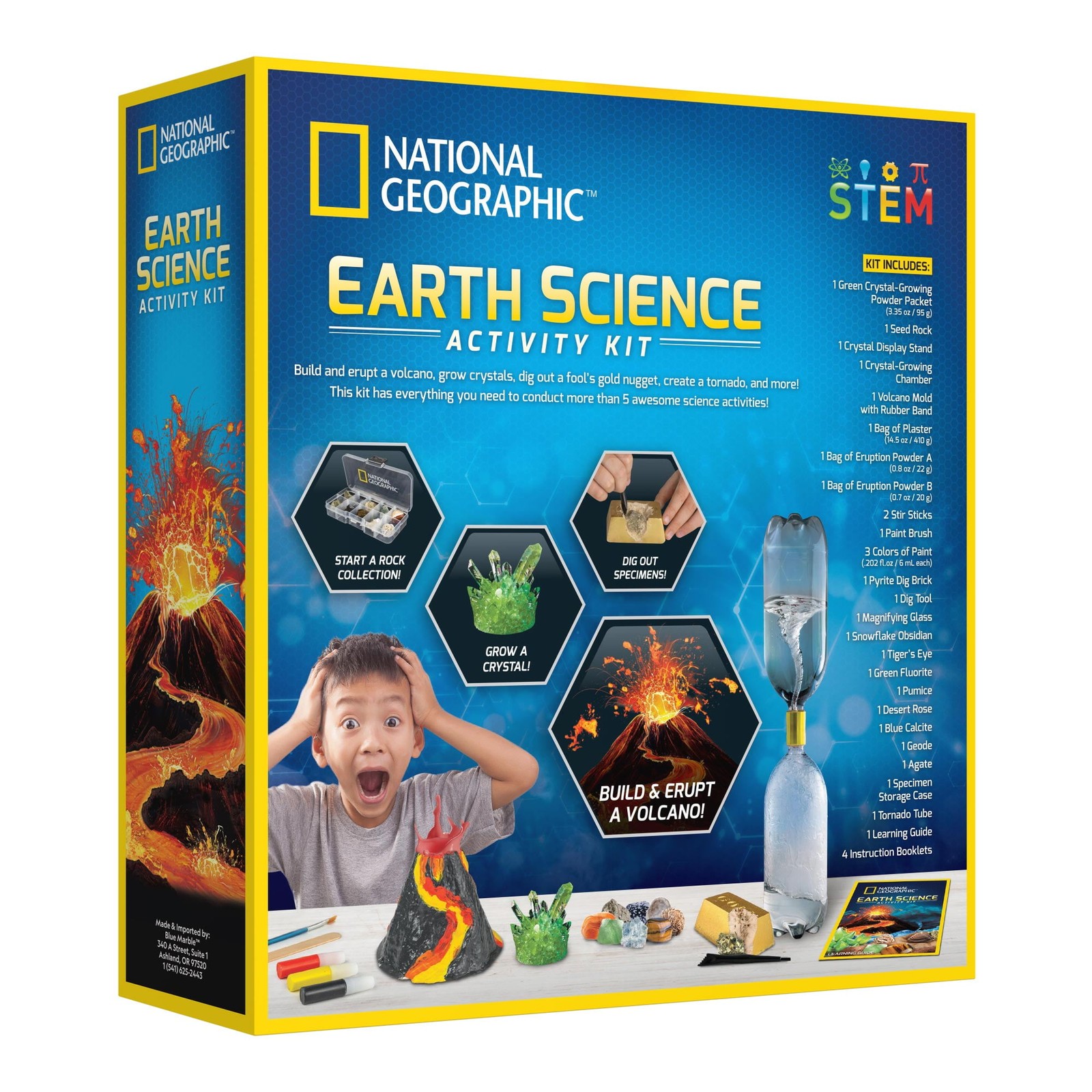 National Geographic Earth Science Activity Kit for Child 8 Years and up