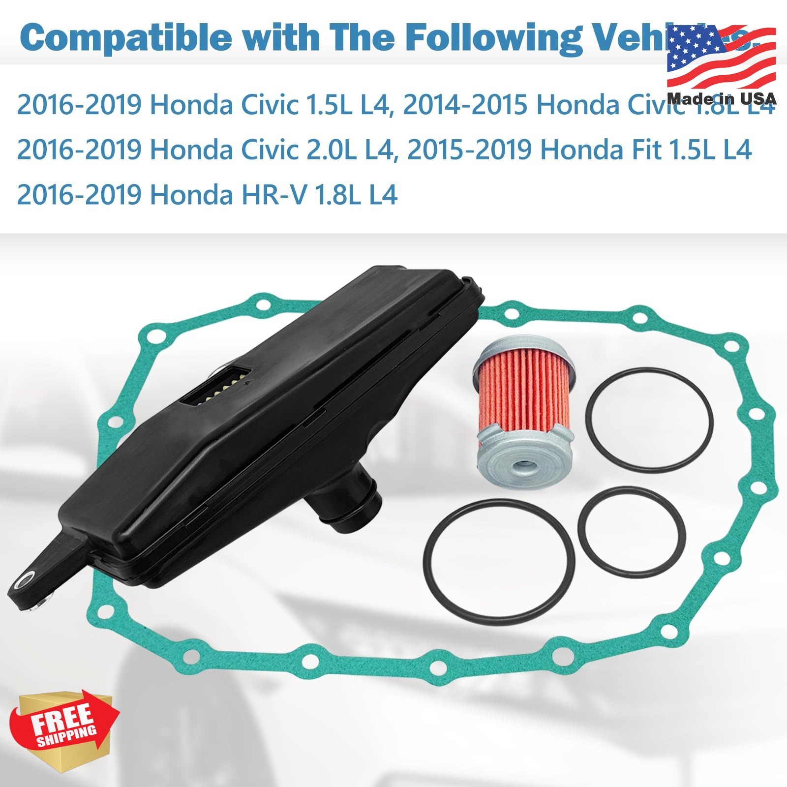 Transmission Filter and Oil Pan Gasket kit Replace 21814-5T0-000 25420-5T0-003 2