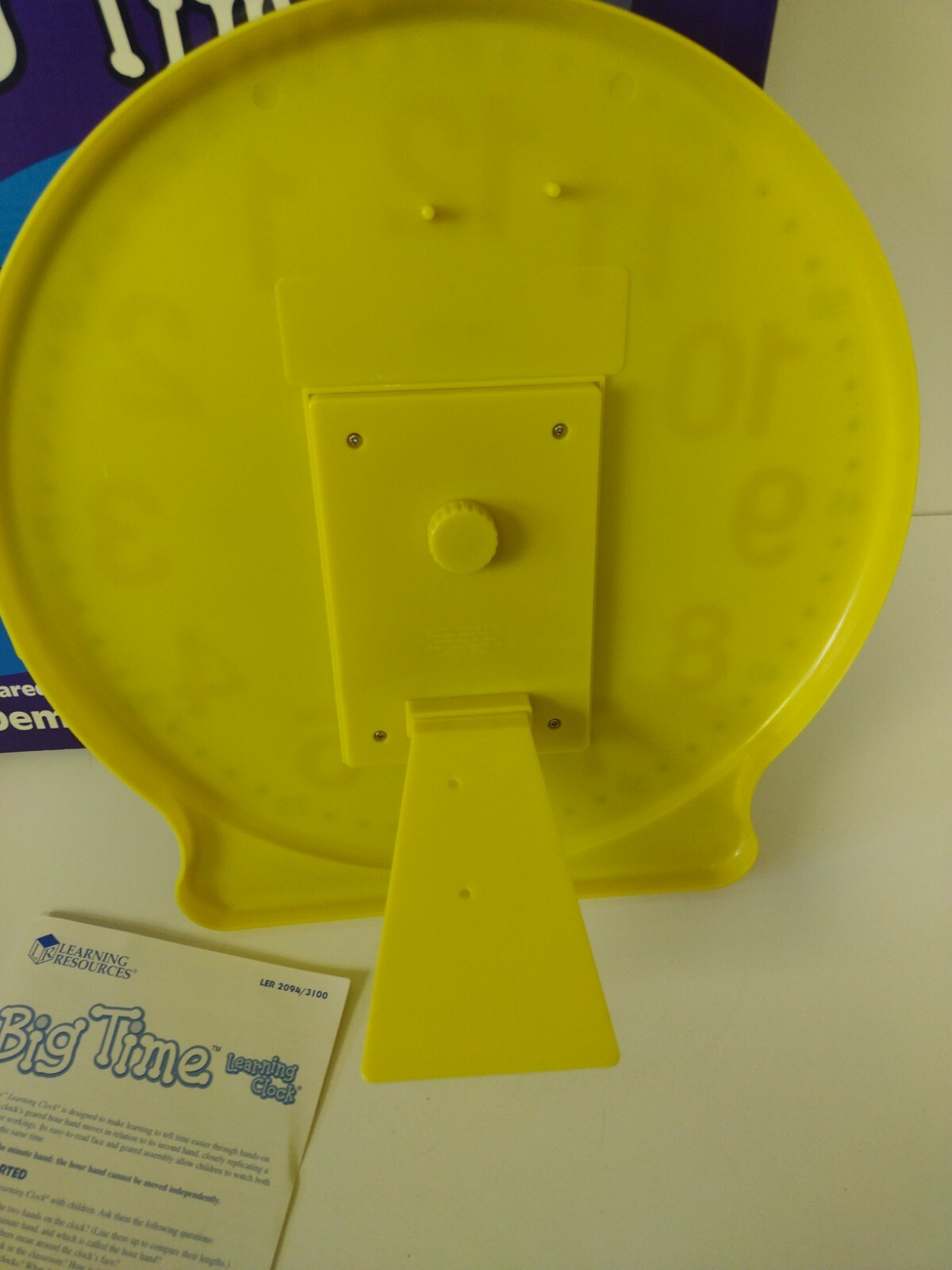 13″ Big Time Learning Clock with Activity Guide From Learning Resources