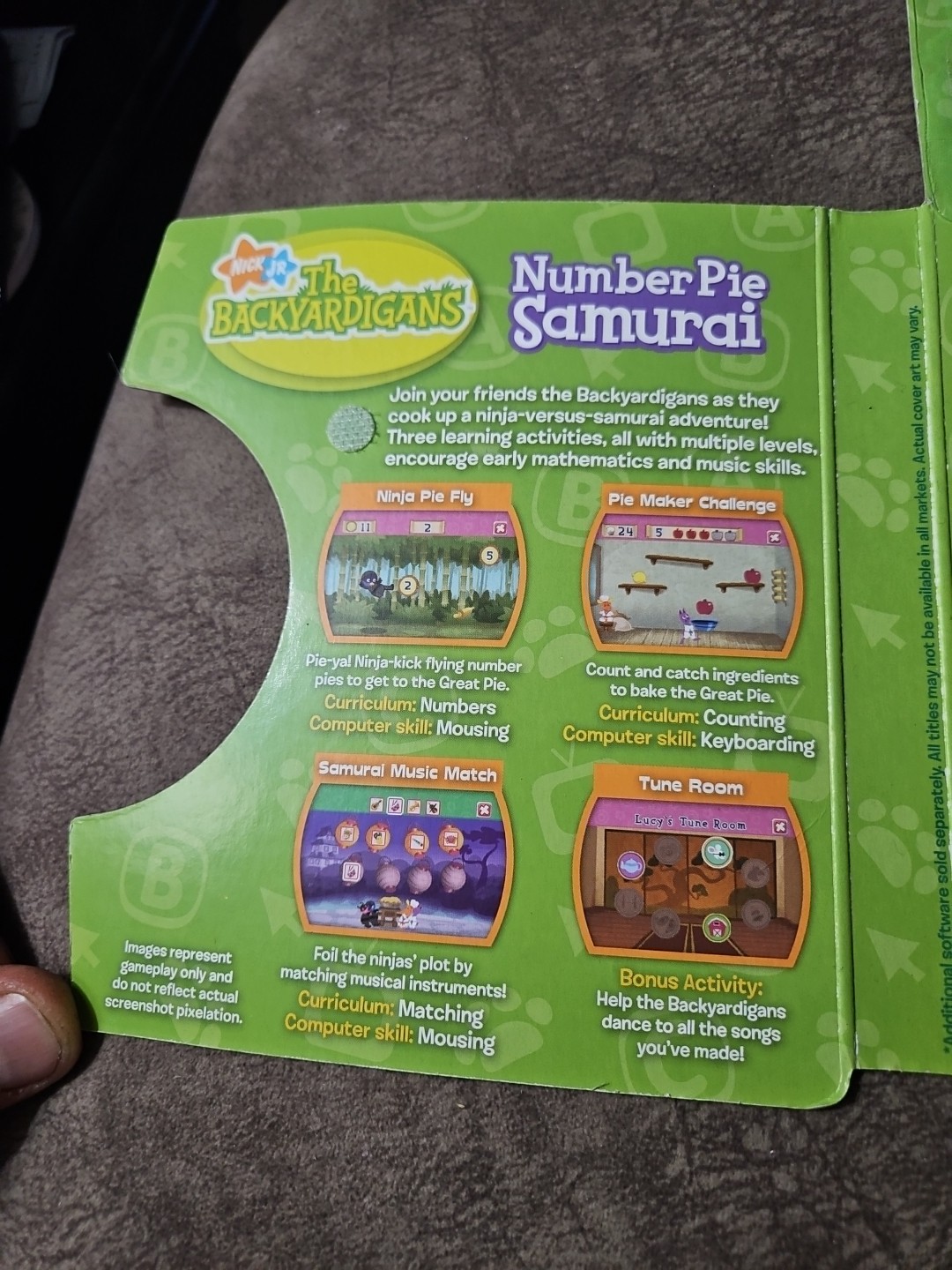 Leapfrog clickstart nick junior The Backyardigans number pie samurai new sealed