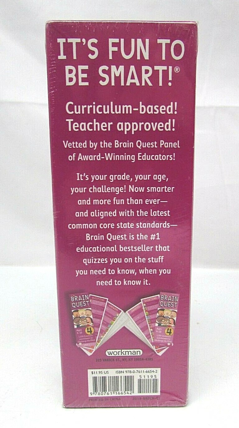 Brain Quest 4th Grade Q&A Cards 1500 Questions Answers to Challenge the Mind NEW
