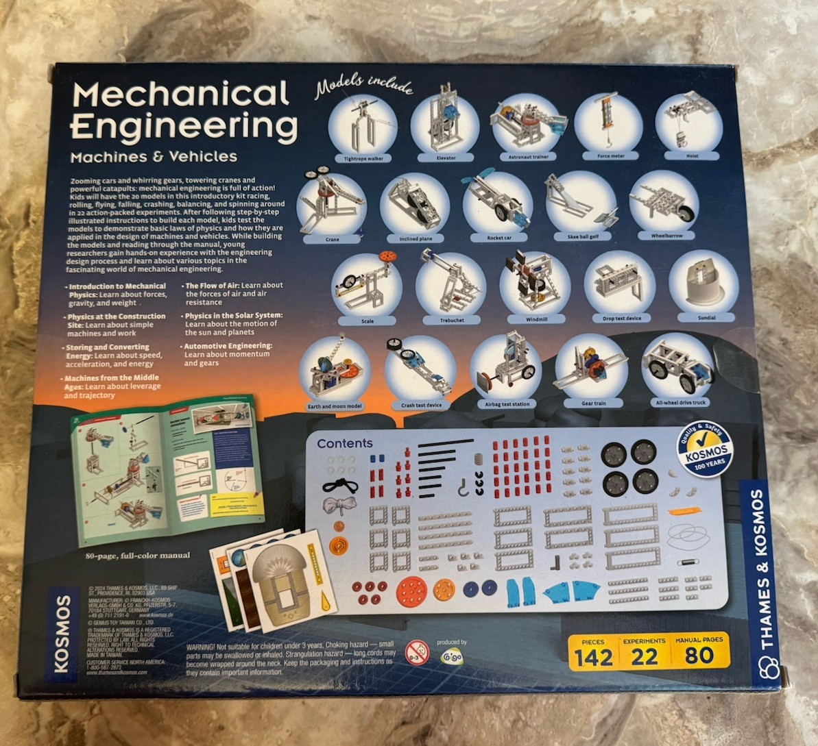 2024 Thames & Kosmos Mechanical Engineering Machines & Vehicles Stem Exp Kit NIP
