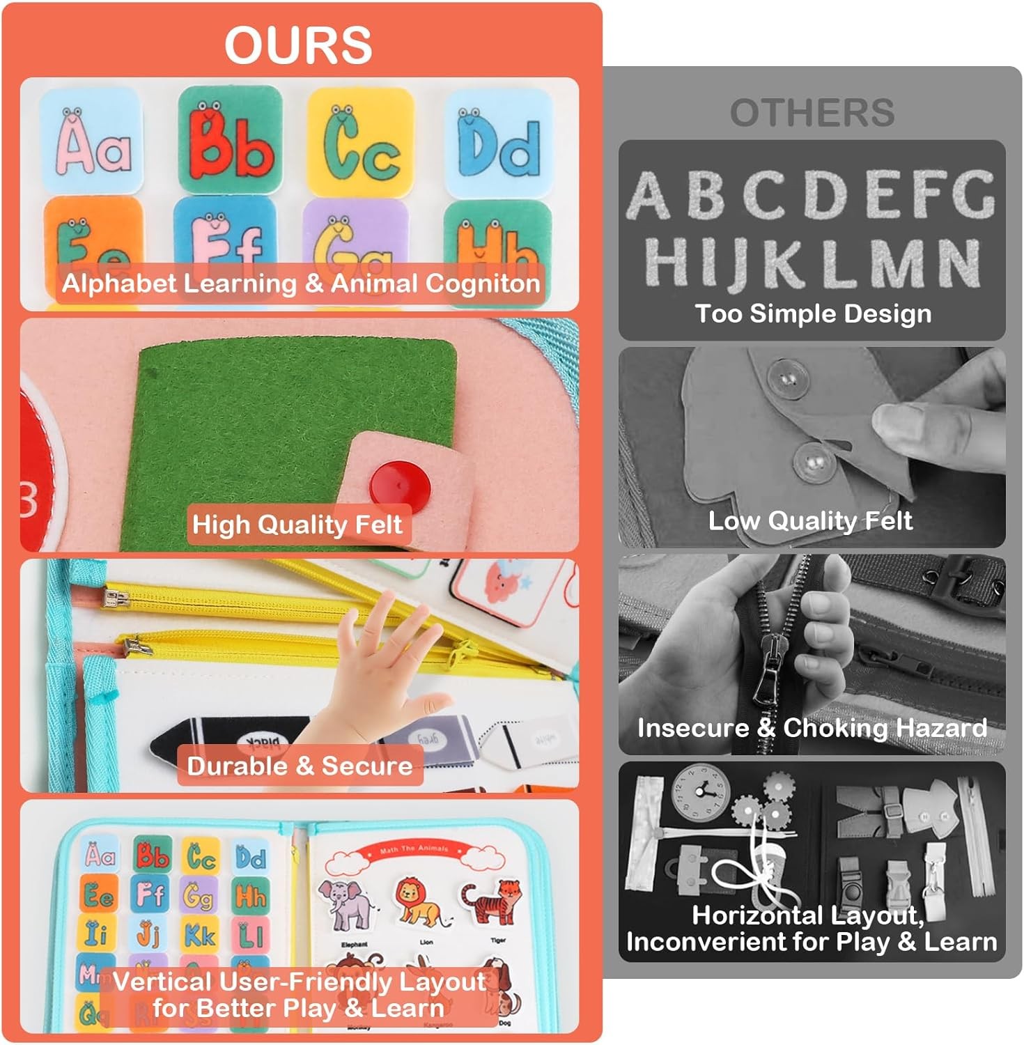 Board Montessori Toys for Toddlers 1-3 Year Old Educational. Teefrye awesome toy