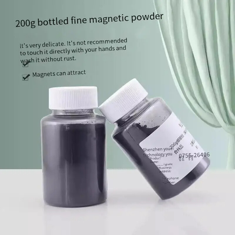 Science Physics Experiment Magnetic Magnet Iron Filings Flux Powder Shavings Box