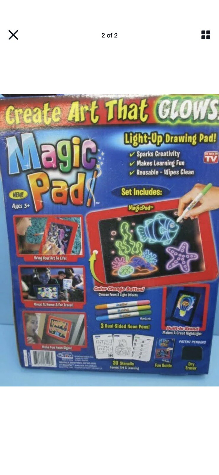 Magic Pad Light Up Drawing Pad AS SEEN ON TV!