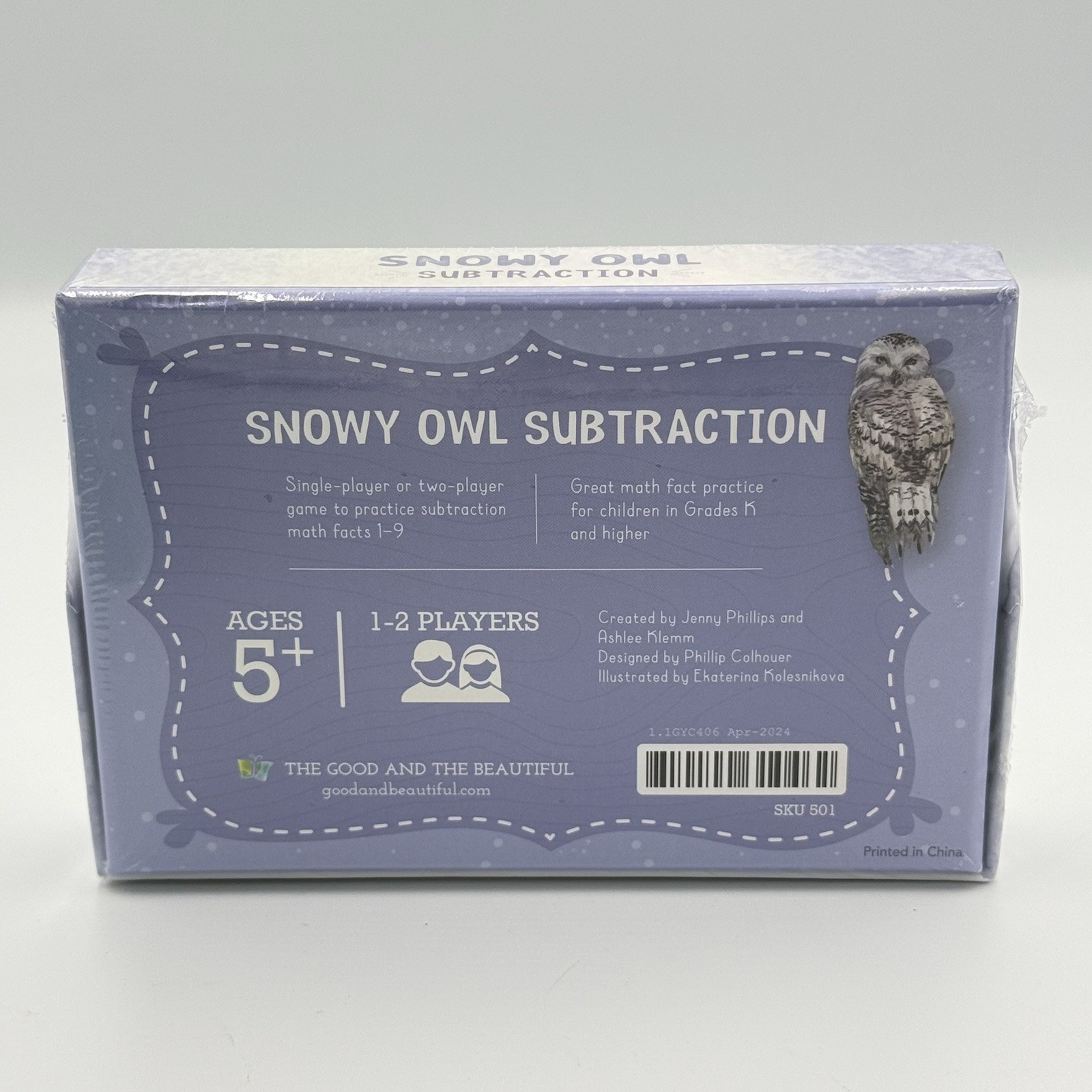 The Good and the Beautiful Anteater Addition & Snowy Owl Subtraction Math Games