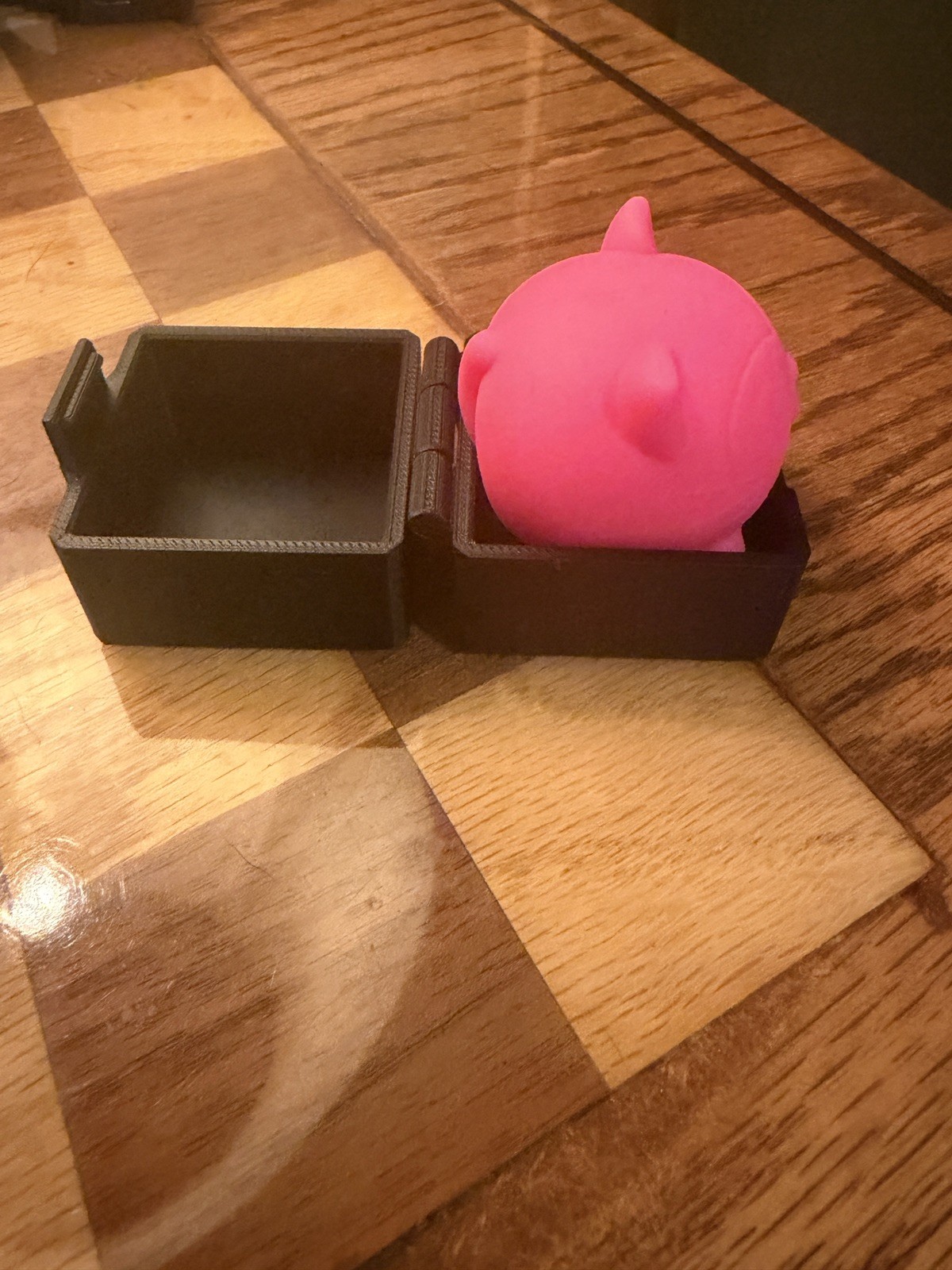 3D Printed Protective Storage Case For NeeDoh Teenie Cool Cats (Purple & Black)