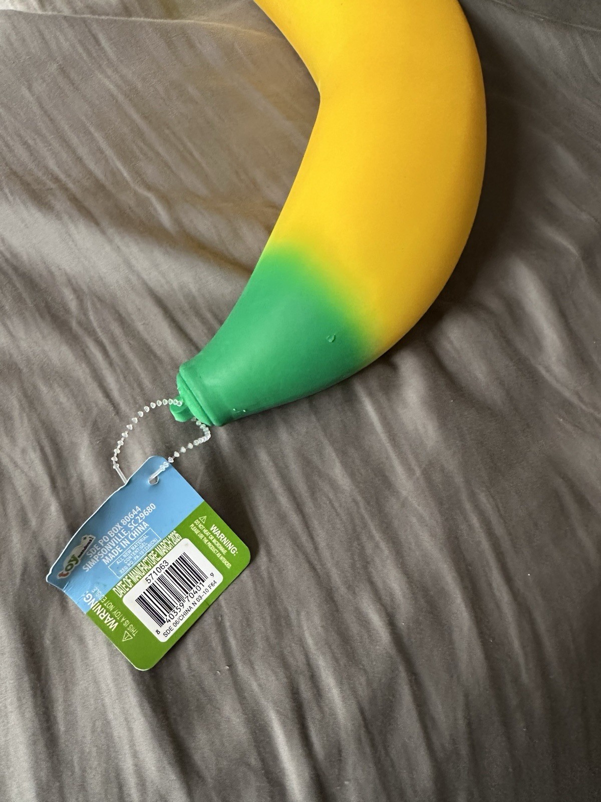 Sunny Days Squeezy Squishy Stretchy Banana NEW FAST SHIP