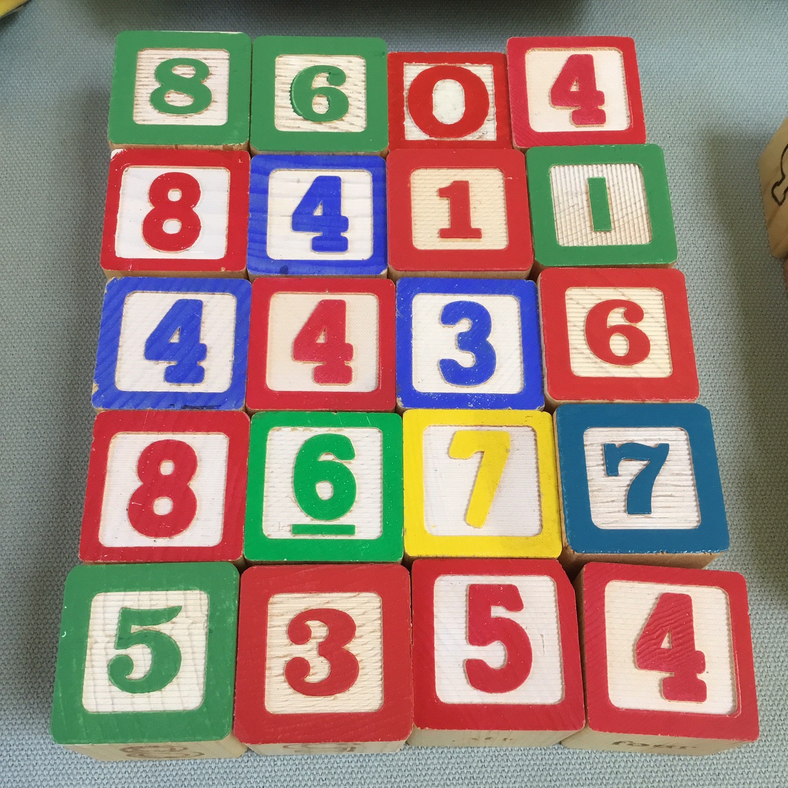 73 Vintage Wood Alphabet ABC Letter Building BLOCKS Playskool + Numbers Pictures