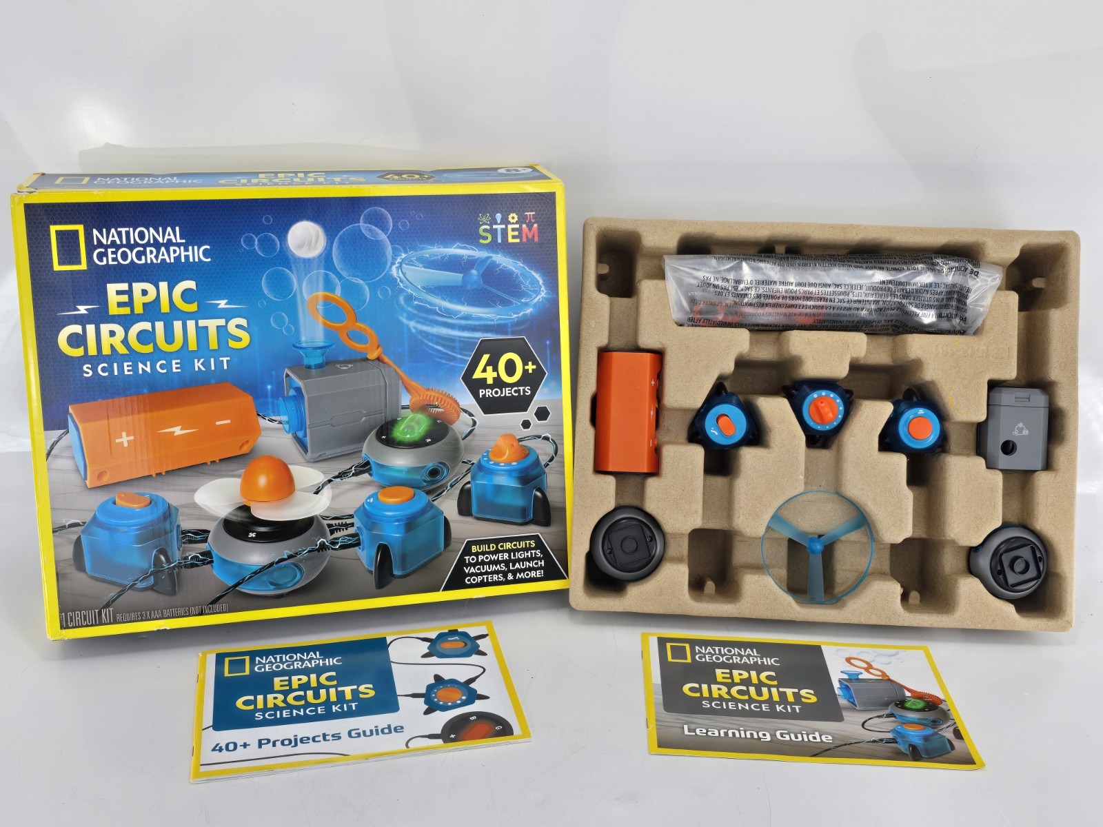 National Geographic Circuit Maker Kit – Electronics Kit for Kids W 40 Electricit