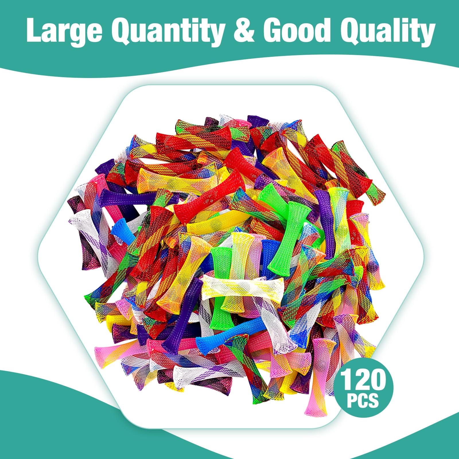 YUQILIN 120 PCS Fidget Toys Marble Mesh Bulk, Stress Small, Mulit