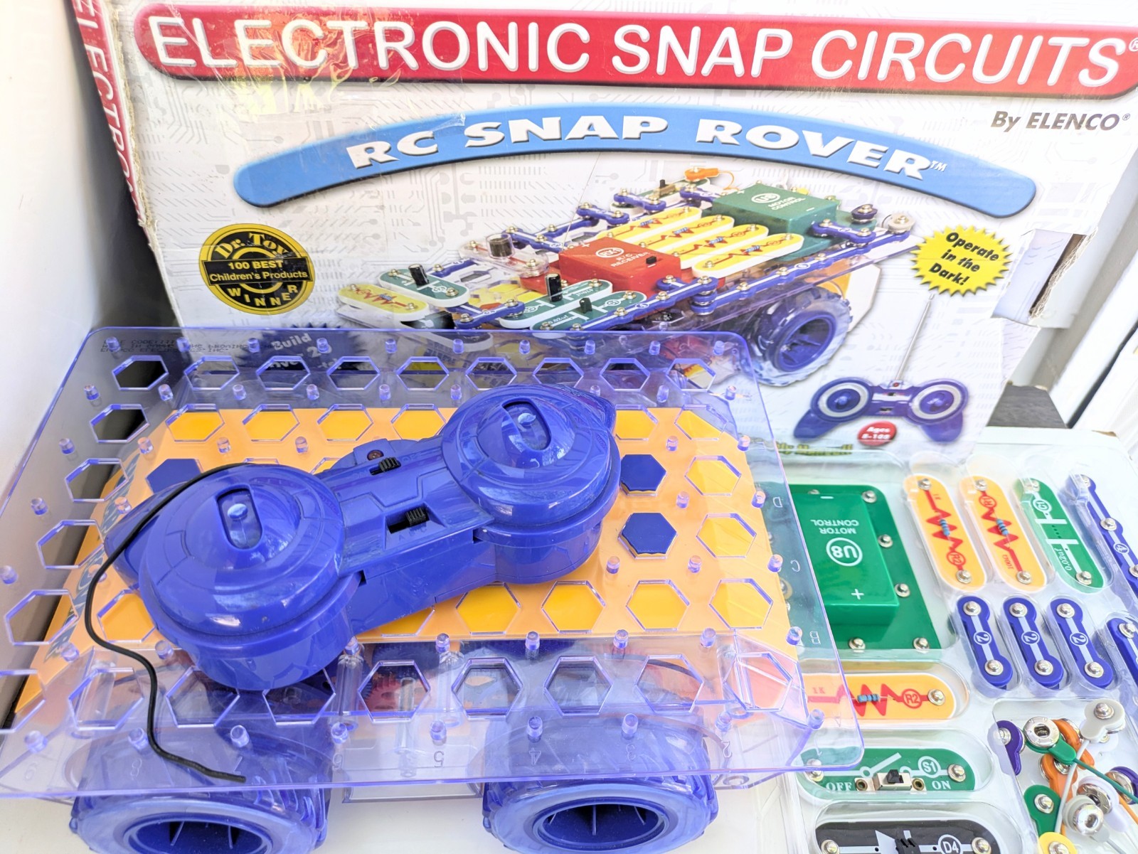Elenco Snap Circuits RC Snap Rover SCROV-10 Motorized Educational Vintag Toy