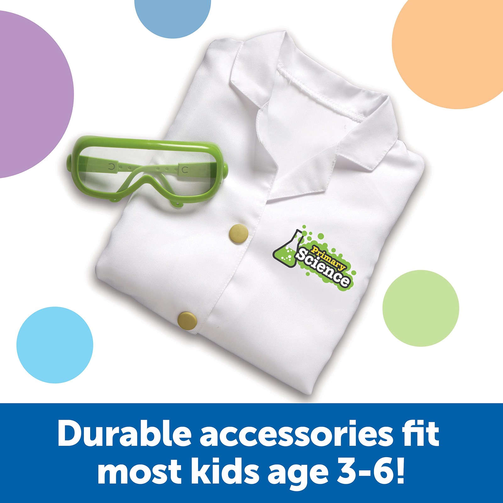 Learning Resources Primary Science Lab – Lab Coat And Goggles Pretend Play
