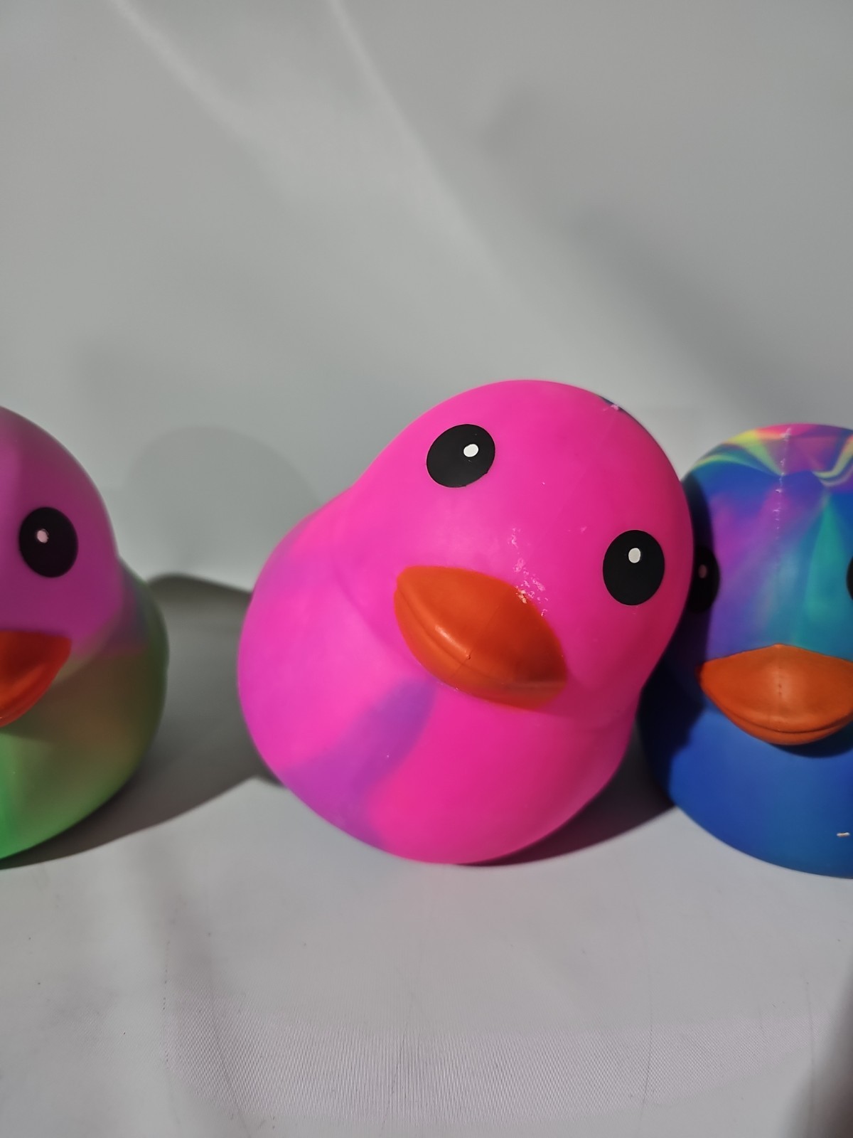 Sunny Days Jumbo Squeezy Duck – Tie-Dye Squishy Stress Relief Toy New (LOT OF 4)