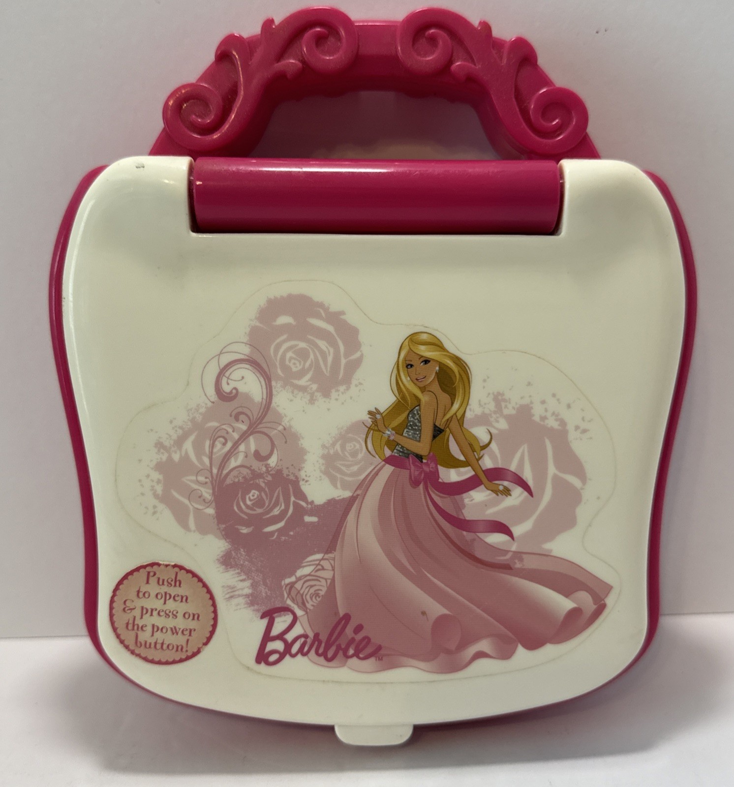 Barbie Little Learner Laptop 8 Programs Interactive Numbers & Letters – Works!