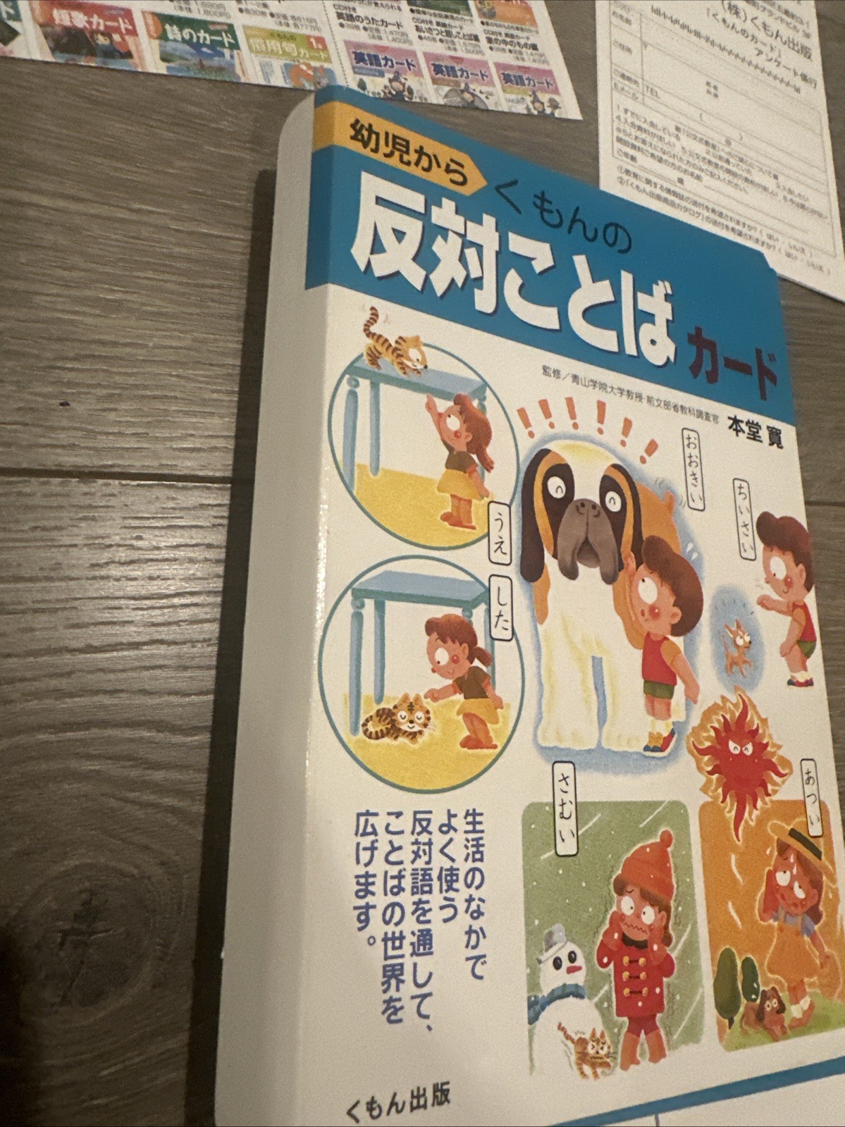 Kumon Opposite Words Card educational set for toddlers Japan