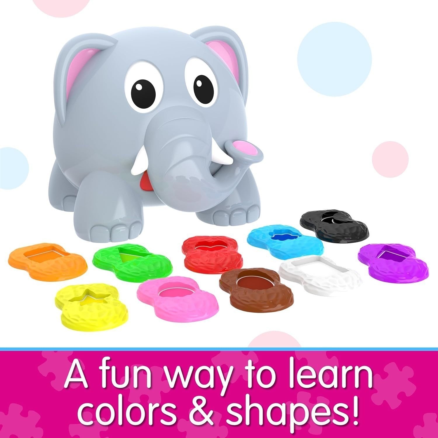 The Learning Journey Learn with Me – Shapes Elephant – Color & Shapes Teaching
