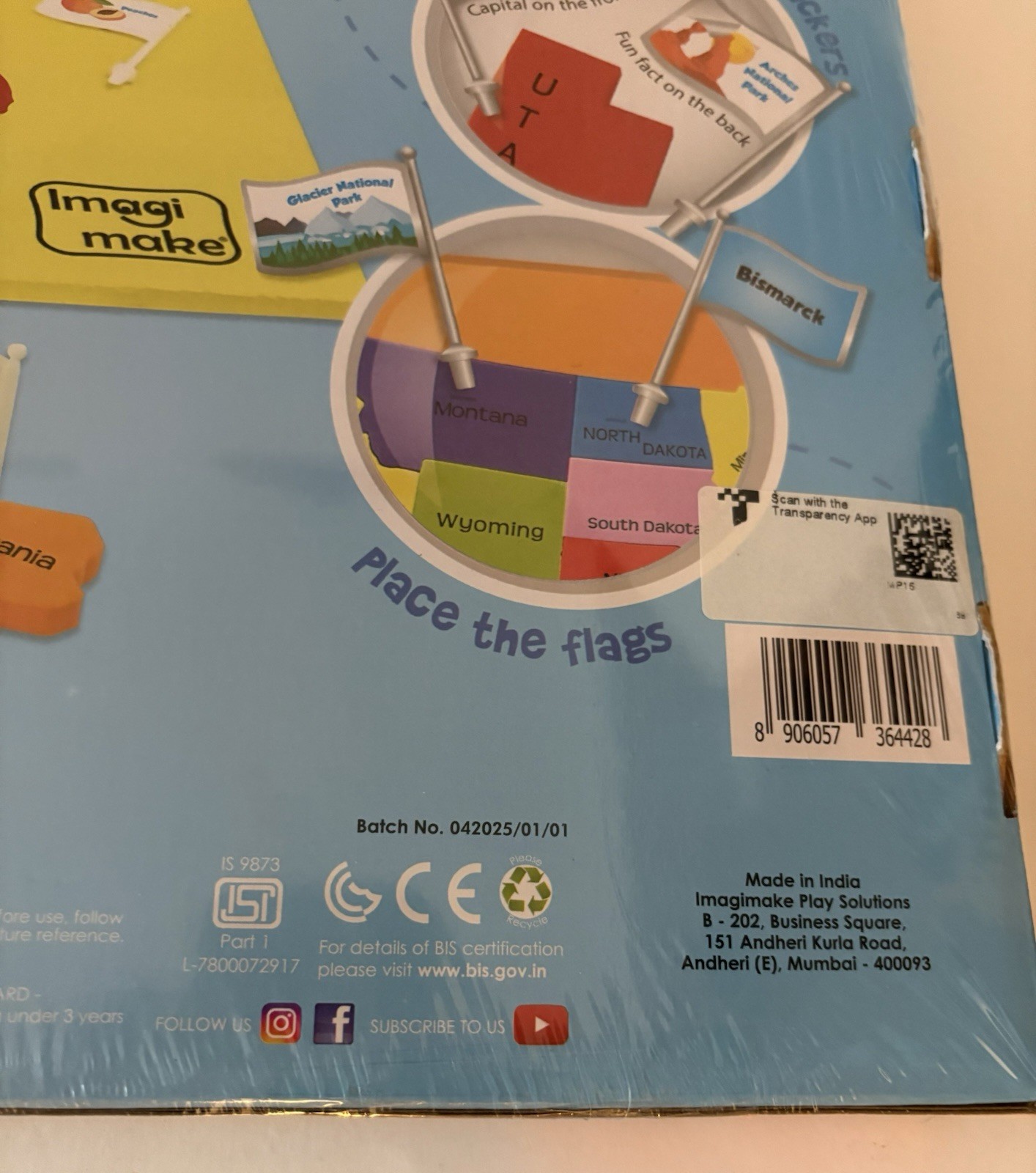 Mapology USA Map with Capitals For Learning States and Capitals Kids Puzzle