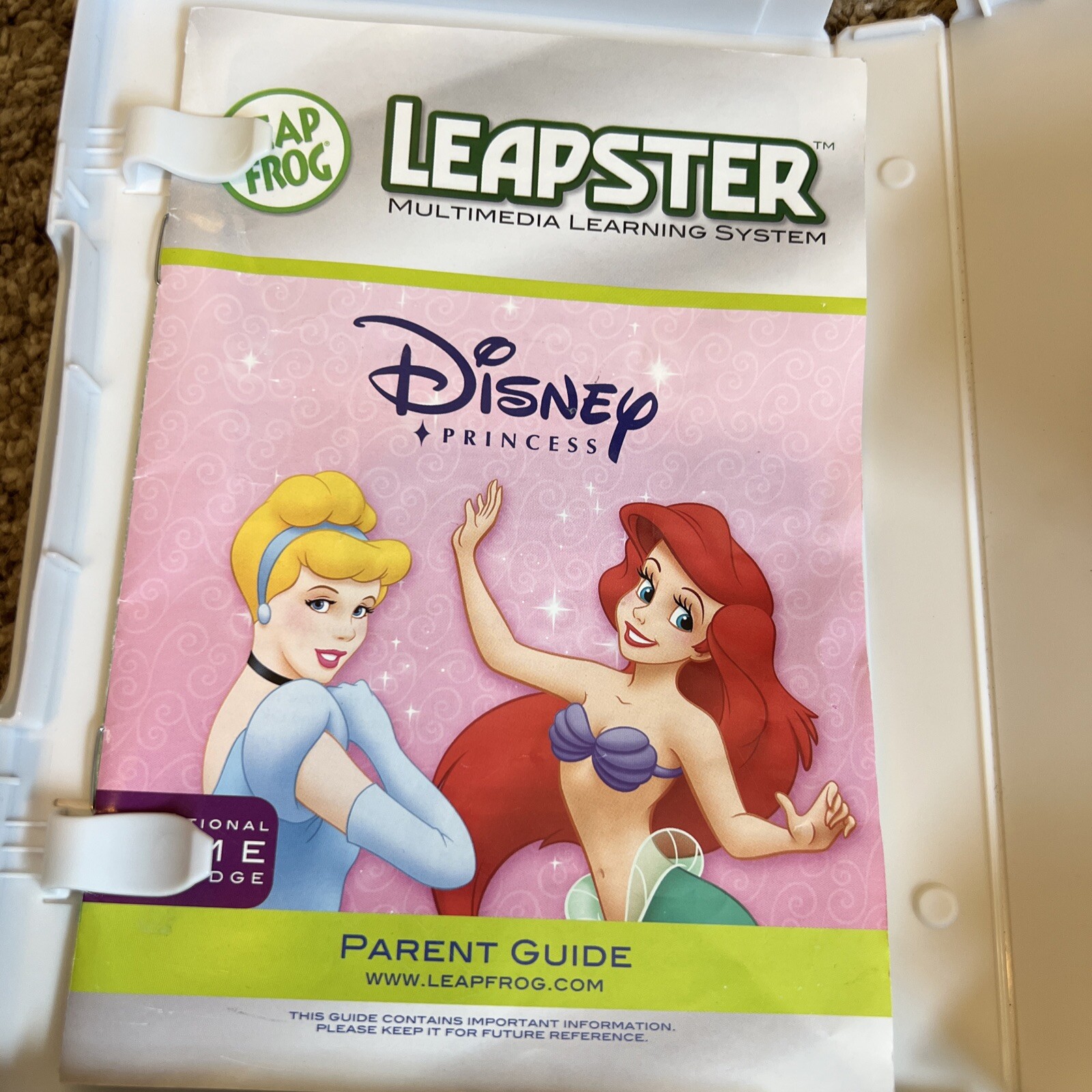Disney Princess Leapster 2 Leap Frog 4-6 Years Pre-K-K Enchanted Learning Manual