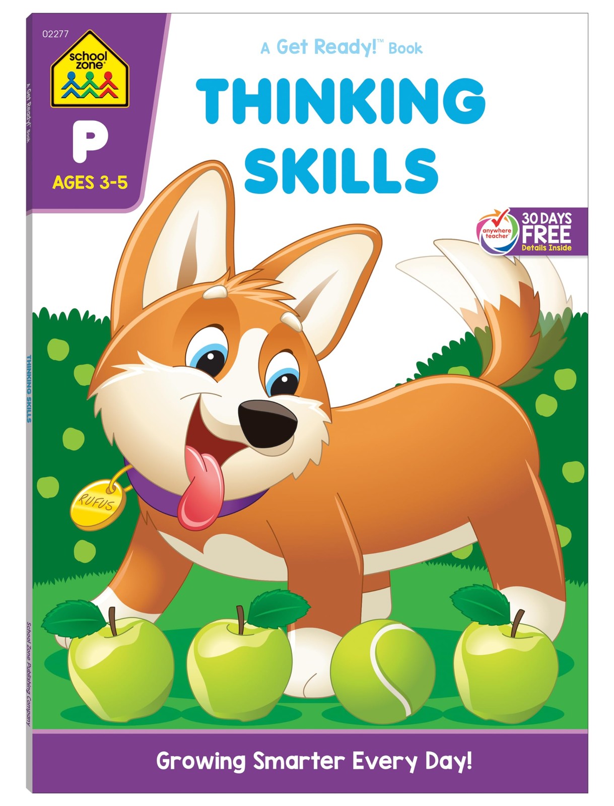 School Zone Thinking Skills Workbook: 64 Pages, Preschool, Kindergarten,…